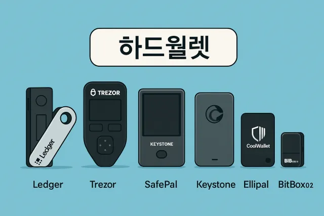 디지털 하드월렛 7종