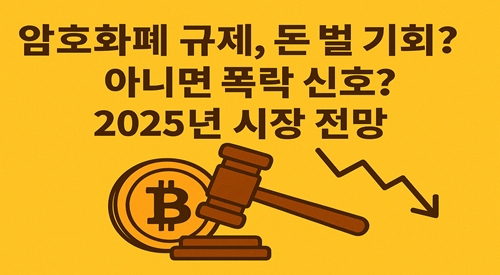 암호화폐 규제, 돈 벌 기회 아니면 폭락 신호 2025년 시장 전망