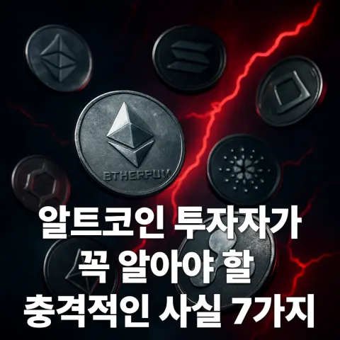 알트코인 투자자가 꼭 알아야 할 충격적인 사실 7가지